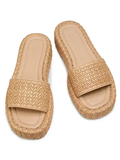 22élevé Women's Raffia Platform Sandals - Natural Raffia - Size 12 | Thumbnail 4 22élevé Women's Raffia Platform Sandals - Natural Raffia - Size 12 | Thumbnail 4