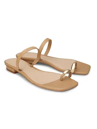 22élevé Women's Leather Toe Ring Sandals | Thumbnail 2