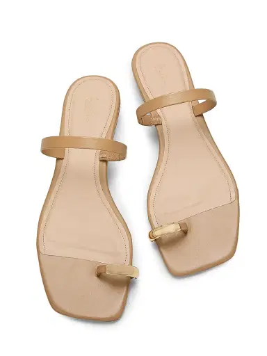 22élevé Women's Leather Toe Ring Sandals | Thumbnail 4