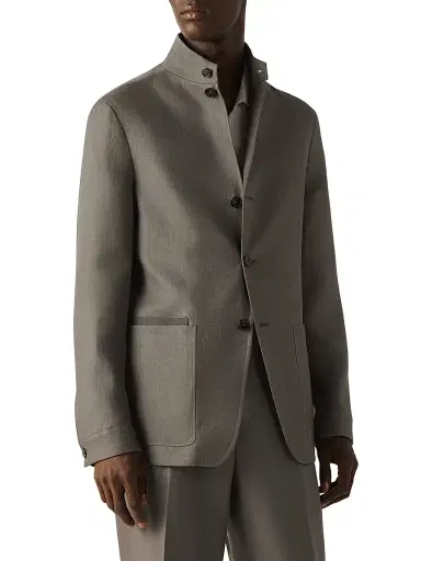 Zegna Men's Oasi Lino II Conte Jacket | Thumbnail 1 Zegna Men's Oasi Lino II Conte Jacket | Thumbnail 1