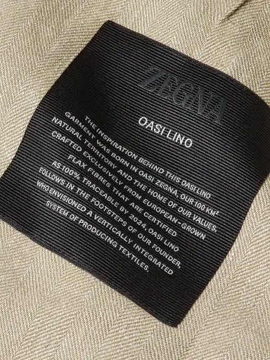 Zegna Men's Oasi Lino Jacket - Light Taupe - Size 46 | Thumbnail 5