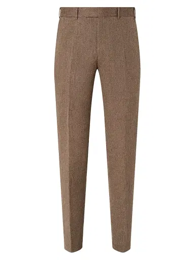 Zegna Men's Oasi Lino Pants - Dark Taupe - Size 46 | Thumbnail 1 Zegna Men's Oasi Lino Pants - Dark Taupe - Size 46 | Thumbnail 1