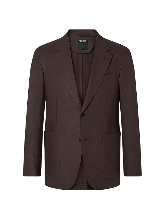 Men's Oasi Lino Jacket - Dark Brown