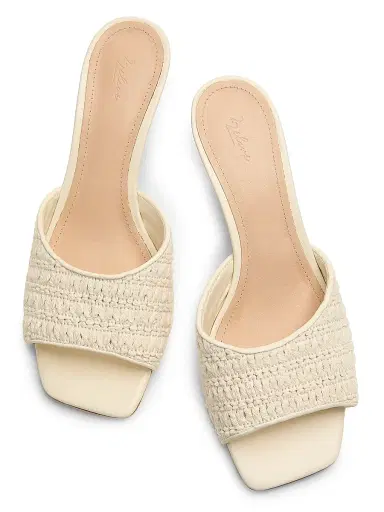 22élevé Women's 55MM Crochet Mules - White Crochet - Size 12 | Thumbnail 4