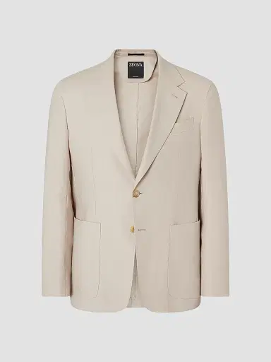 Zegna Men's Oasi Lino Jacket | Thumbnail 3 Zegna Men's Oasi Lino Jacket | Thumbnail 3