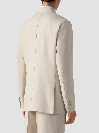 Zegna Men's Oasi Lino Jacket | Thumbnail 4 Zegna Men's Oasi Lino Jacket | Thumbnail 4