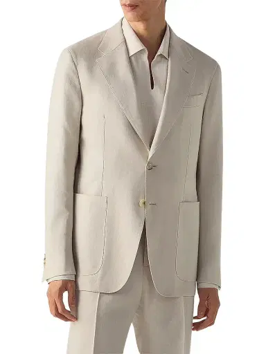 Zegna Men's Oasi Lino Jacket | Thumbnail 1 Zegna Men's Oasi Lino Jacket | Thumbnail 1