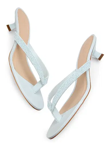 22élevé Women's 40MM Beaded Leather Thong Sandals - Ice Melt - Size 11 | Thumbnail 6