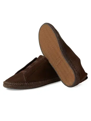 Zegna Men's Suede Triple Stitch Espadrille Sneakers - Dark Brown - Size 13 | Thumbnail 4 Zegna Men's Suede Triple Stitch Espadrille Sneakers - Dark Brown - Size 13 | Thumbnail 4