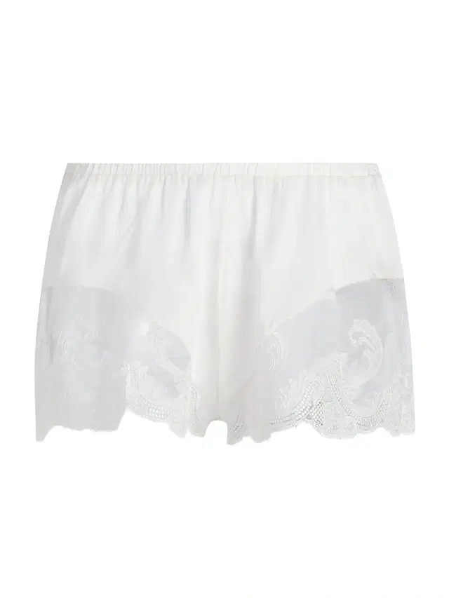 Kiki de Montparnasse Women's Voltaire Lace-Trim Stretch-Silk Shorts -