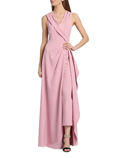 Kay Unger Women's Fiona Stretch Crepe Walk-Through Jumpsuit | Thumbnail 3 Kay Unger Women's Fiona Stretch Crepe Walk-Through Jumpsuit | Thumbnail 3