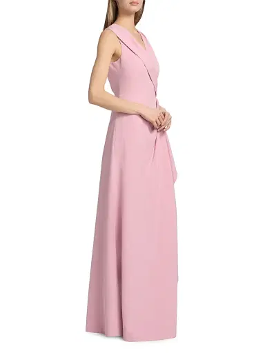 Kay Unger Women's Fiona Stretch Crepe Walk-Through Jumpsuit | Thumbnail 4 Kay Unger Women's Fiona Stretch Crepe Walk-Through Jumpsuit | Thumbnail 4
