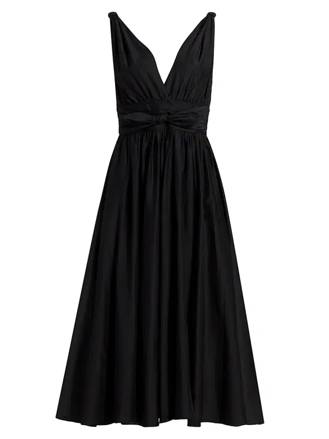 Ungaro Women's Josie Cotton & Silk Midi-Dress - Black