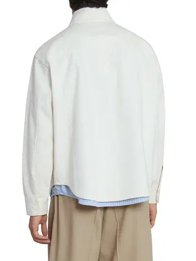 AMI PARIS Men's Ami De Coeur Cotton Overshirt | Thumbnail 5 AMI PARIS Men's Ami De Coeur Cotton Overshirt | Thumbnail 5