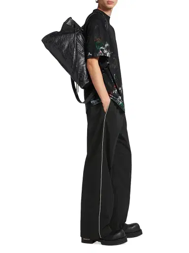 Balenciaga Men's Le City Large Tote Bag - Black | Thumbnail 3 Balenciaga Men's Le City Large Tote Bag - Black | Thumbnail 3