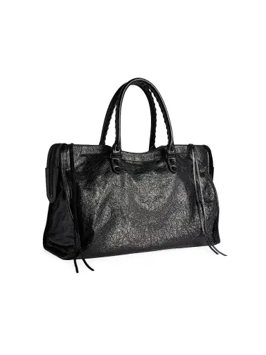 Balenciaga Men's Le City Large Tote Bag - Black | Thumbnail 5 Balenciaga Men's Le City Large Tote Bag - Black | Thumbnail 5