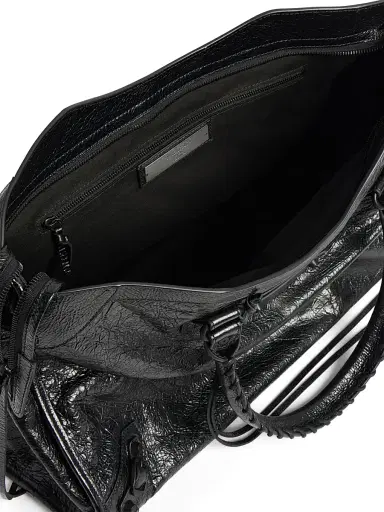 Balenciaga Men's Le City Large Tote Bag - Black | Thumbnail 6 Balenciaga Men's Le City Large Tote Bag - Black | Thumbnail 6