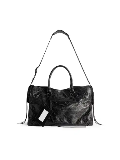 Balenciaga Men's Le City Large Tote Bag - Black | Thumbnail 7 Balenciaga Men's Le City Large Tote Bag - Black | Thumbnail 7