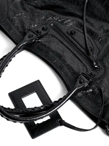 Balenciaga Men's Le City Large Tote Bag - Black | Thumbnail 8 Balenciaga Men's Le City Large Tote Bag - Black | Thumbnail 8