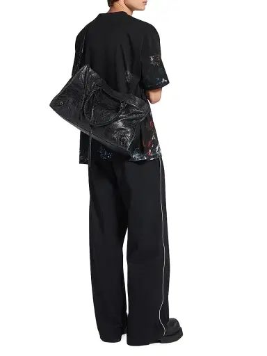 Balenciaga Men's Le City Large Tote Bag - Black | Thumbnail 1 Balenciaga Men's Le City Large Tote Bag - Black | Thumbnail 1