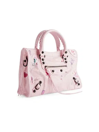 Balenciaga Women's Le City Crossbody Bag - Petal Pink Multicolor | Thumbnail 2