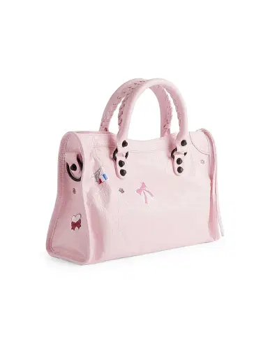 Balenciaga Women's Le City Crossbody Bag - Petal Pink Multicolor | Thumbnail 3