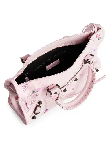 Balenciaga Women's Le City Crossbody Bag - Petal Pink Multicolor | Thumbnail 4