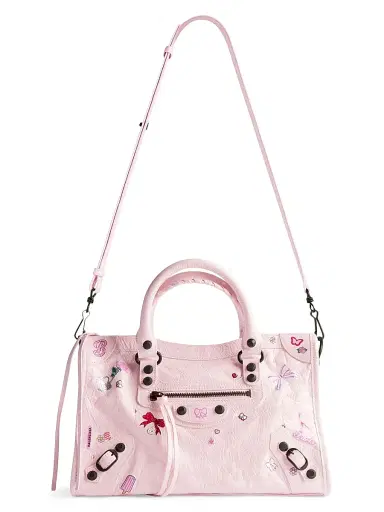 Balenciaga Women's Le City Crossbody Bag - Petal Pink Multicolor | Thumbnail 5