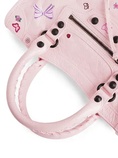 Balenciaga Women's Le City Crossbody Bag - Petal Pink Multicolor | Thumbnail 6