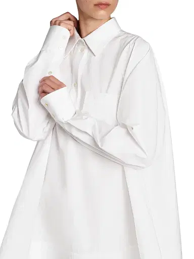 Stella McCartney Women's Poplin Mini-Shirtdress - Pure White | Thumbnail 6 Stella McCartney Women's Poplin Mini-Shirtdress - Pure White | Thumbnail 6
