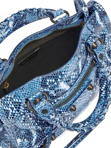 Balenciaga Women's Le City Mini Top Handle Bag - Blue | Thumbnail 7