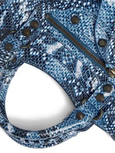 Balenciaga Women's Le City Mini Top Handle Bag - Blue | Thumbnail 8