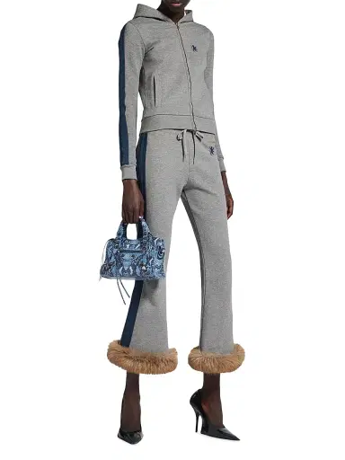 Balenciaga Women's Le City Mini Top Handle Bag - Blue | Thumbnail 1