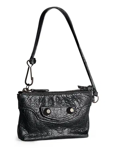 Balenciaga Women's Le City Zipped Pouch Charm - Black | Thumbnail 3 Balenciaga Women's Le City Zipped Pouch Charm - Black | Thumbnail 3
