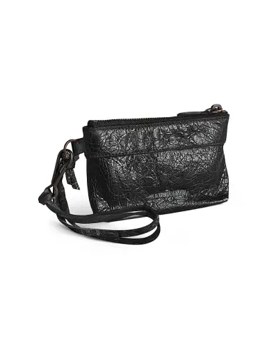Balenciaga Women's Le City Zipped Pouch Charm - Black | Thumbnail 4 Balenciaga Women's Le City Zipped Pouch Charm - Black | Thumbnail 4