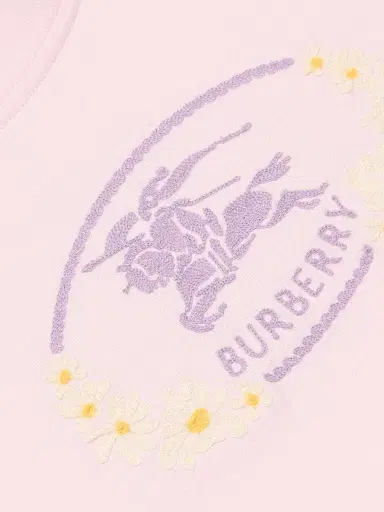 Burberry Women's Frankie Cotton Crewneck T-Shirt - Mallow Pink | Thumbnail 7