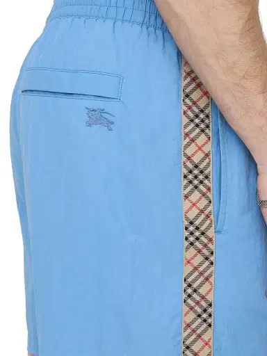 Burberry Men's Seb Check-Trim Swim Shorts | Thumbnail 3