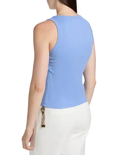 Burberry Women's Festival Stretch-Cotton Tank - Cornflower Blue | Thumbnail 5