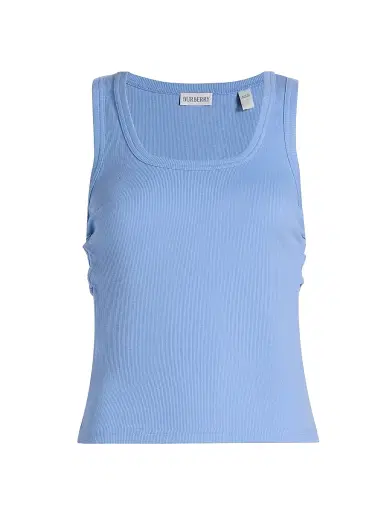 Burberry Women's Festival Stretch-Cotton Tank - Cornflower Blue | Thumbnail 1