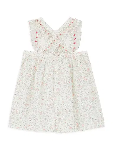 Marie-Chantal Baby Girl's Athena Cleo Frill Printed Dress & Bloomers Set | Thumbnail 3