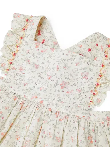 Marie-Chantal Baby Girl's Athena Cleo Frill Printed Dress & Bloomers Set | Thumbnail 5