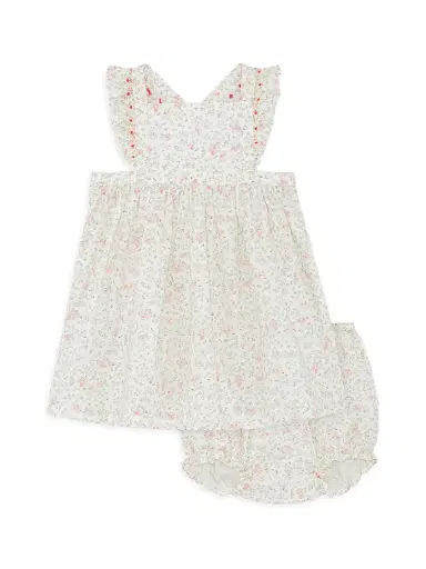 Marie-Chantal Baby Girl's Athena Cleo Frill Printed Dress & Bloomers Set | Thumbnail 1