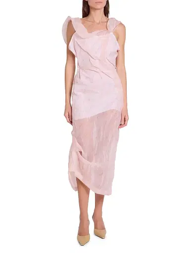 Victoria Beckham Women's Shoulder Loop Midi-Dress | Thumbnail 2