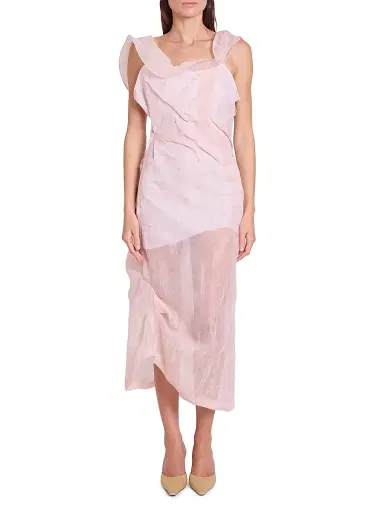 Victoria Beckham Women's Shoulder Loop Midi-Dress | Thumbnail 3