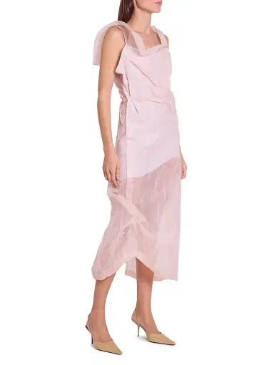 Victoria Beckham Women's Shoulder Loop Midi-Dress | Thumbnail 4