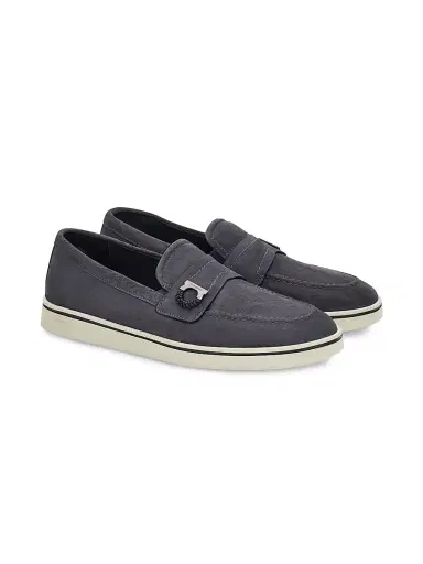 Ferragamo Men's Tancredi Suede Loafers | Thumbnail 2 Ferragamo Men's Tancredi Suede Loafers | Thumbnail 2