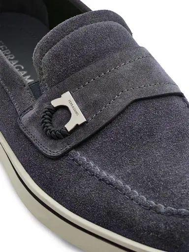 Ferragamo Men's Tancredi Suede Loafers | Thumbnail 6 Ferragamo Men's Tancredi Suede Loafers | Thumbnail 6