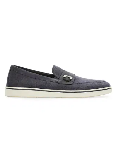 Ferragamo Men's Tancredi Suede Loafers | Thumbnail 1 Ferragamo Men's Tancredi Suede Loafers | Thumbnail 1