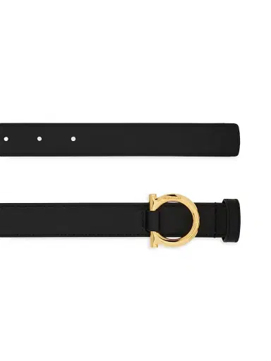 Ferragamo Women's Donna Leather Belt - Nero - Size Large | Thumbnail 4