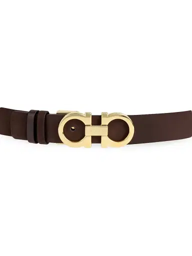 Ferragamo Women's Donna Leather Belt - Testa Di Moro - Size Large | Thumbnail 3 Ferragamo Women's Donna Leather Belt - Testa Di Moro - Size Large | Thumbnail 3